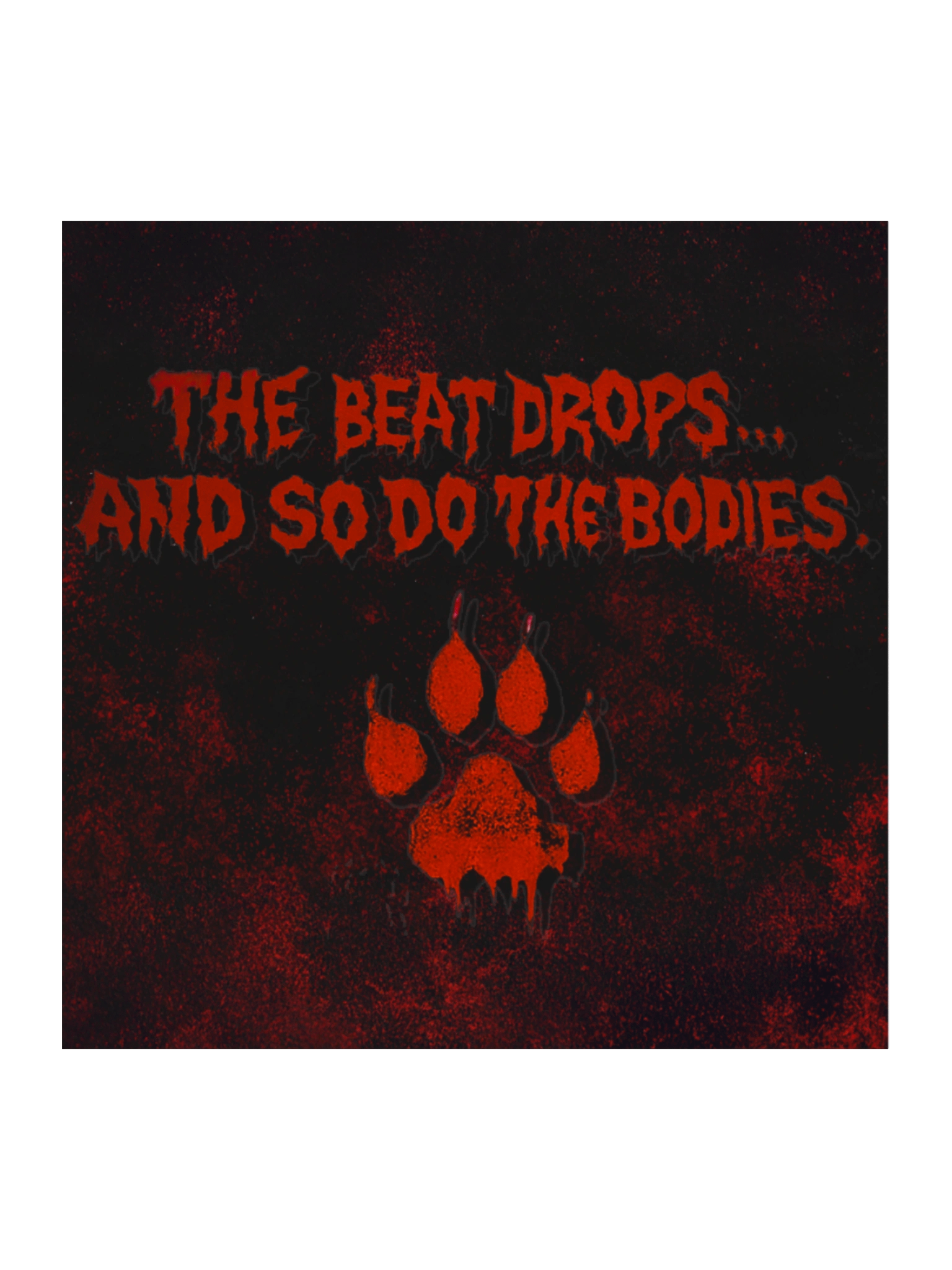 “Thrill-Hound” Sticker – Beat Drops, Bodies Fall, Mascot Howls product image (2)