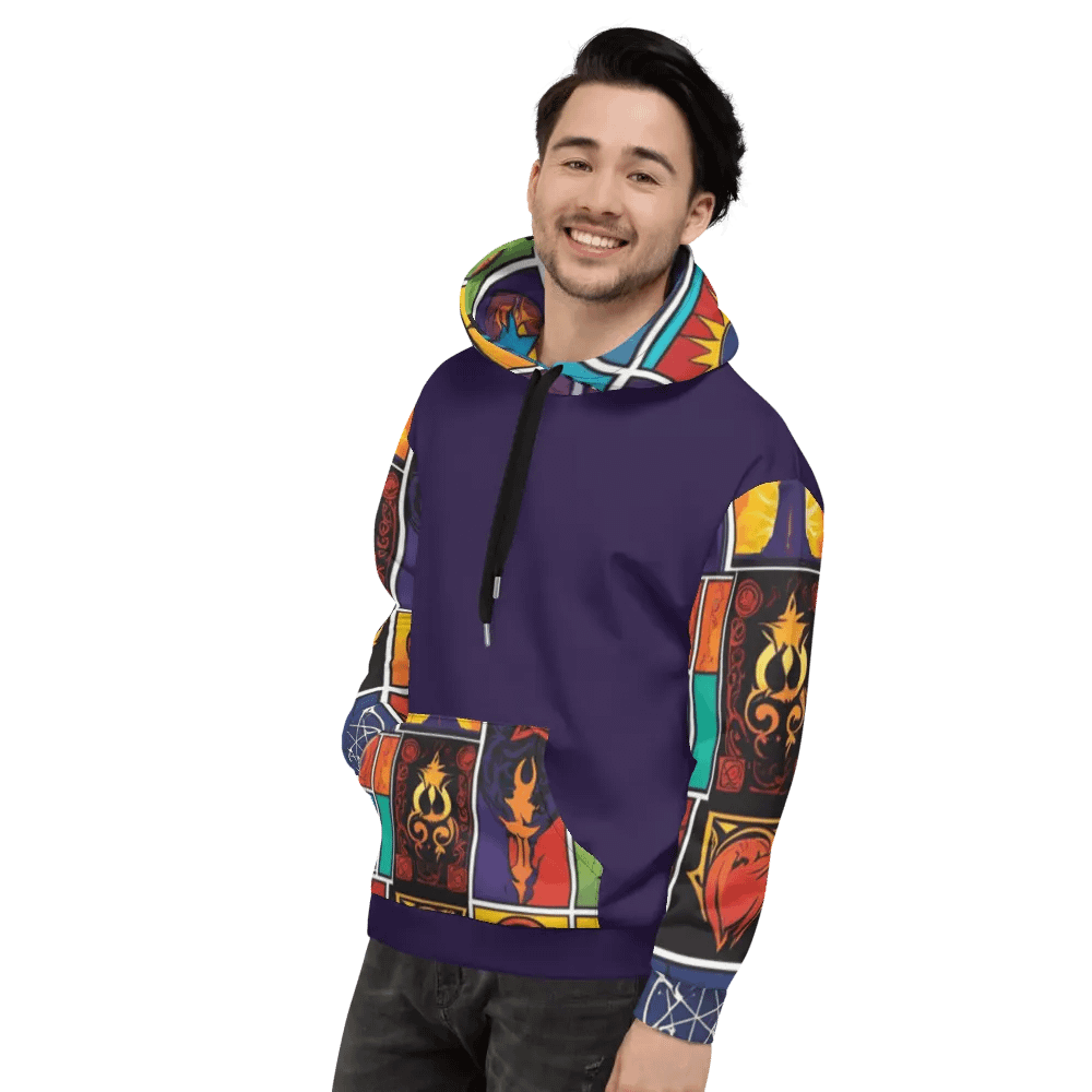 Purple & Multi Symbology Hoodie product image (7)