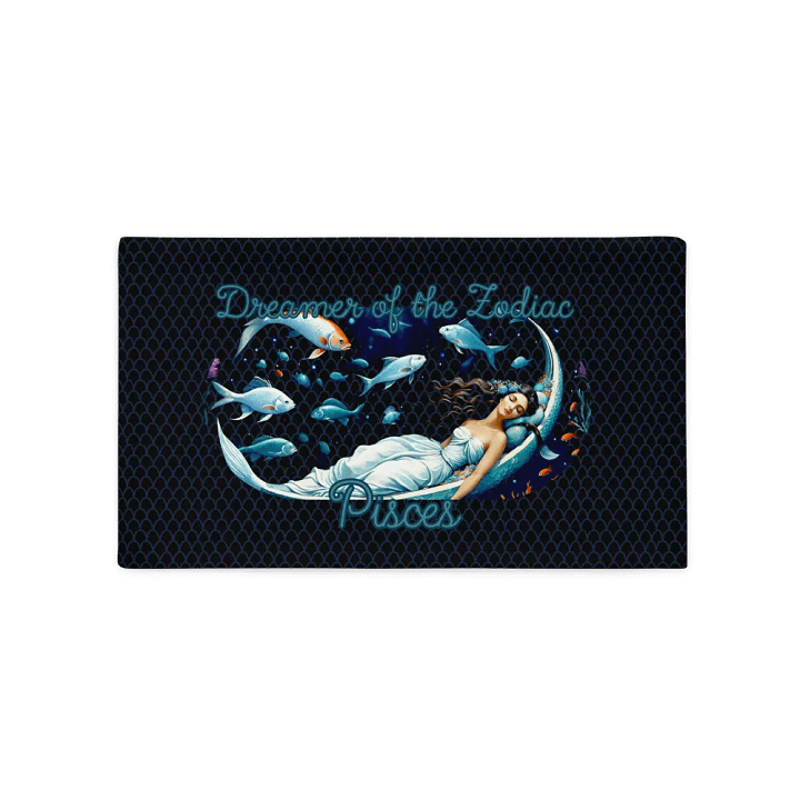 Pisces, Dreamers of the Zodiac, Black Pillow Case product image (2)