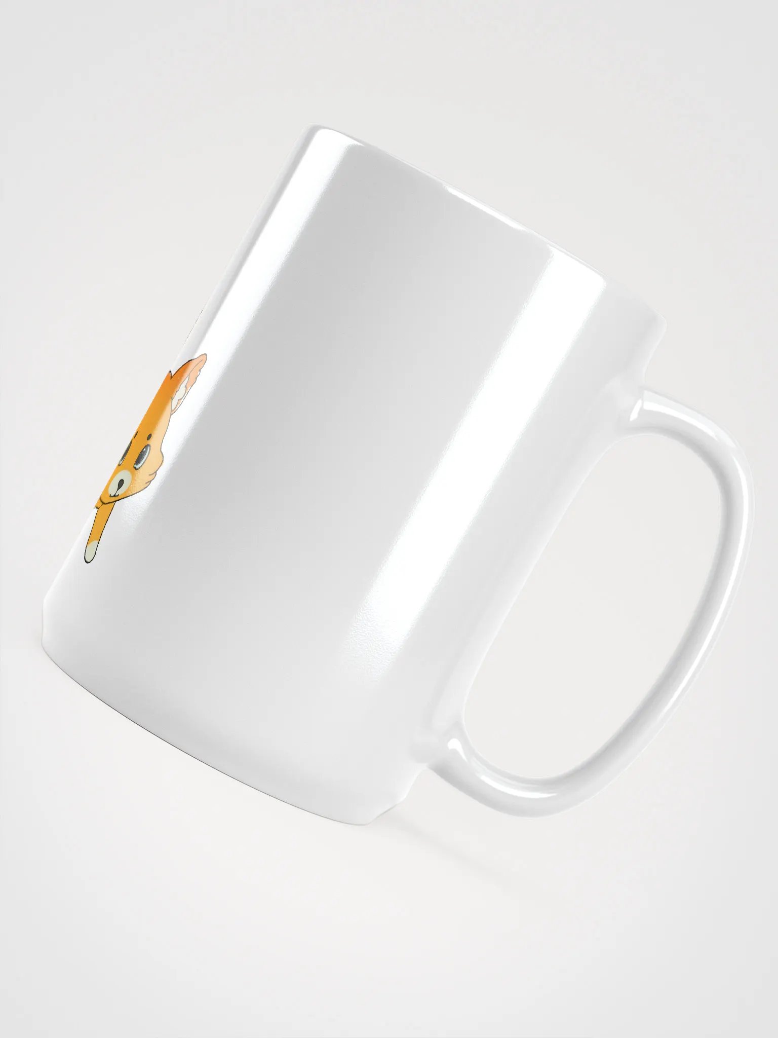 Crayon Fox White Glossy Mug product image (4)
