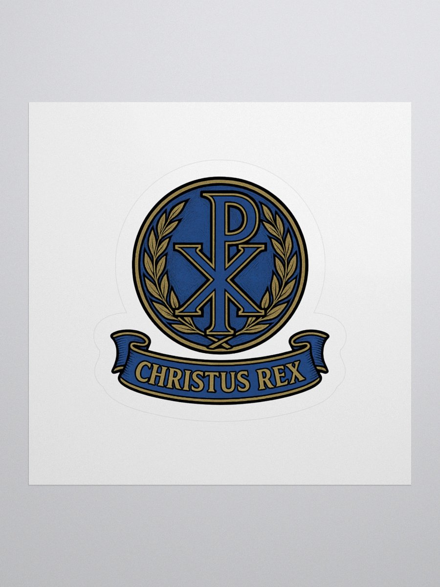 Chi-Rho sticker blue product image (1)