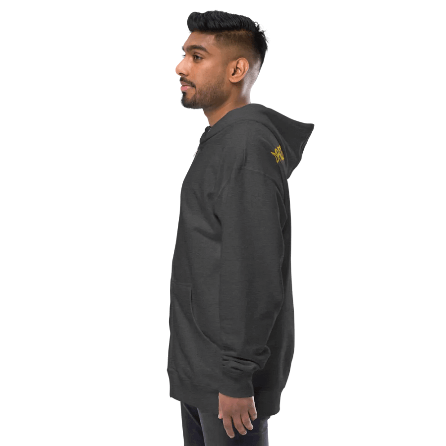 DRIZZLE ZIP HOODIE (HEATHER CHARCOAL) product image (3)