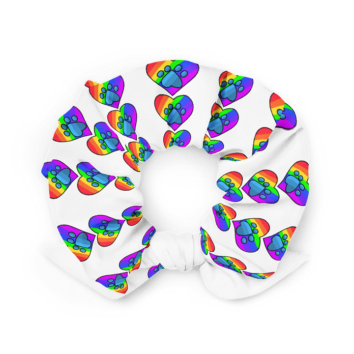 Frenchkittie Rainbow Hearts All-Over Scrunchie product image (2)