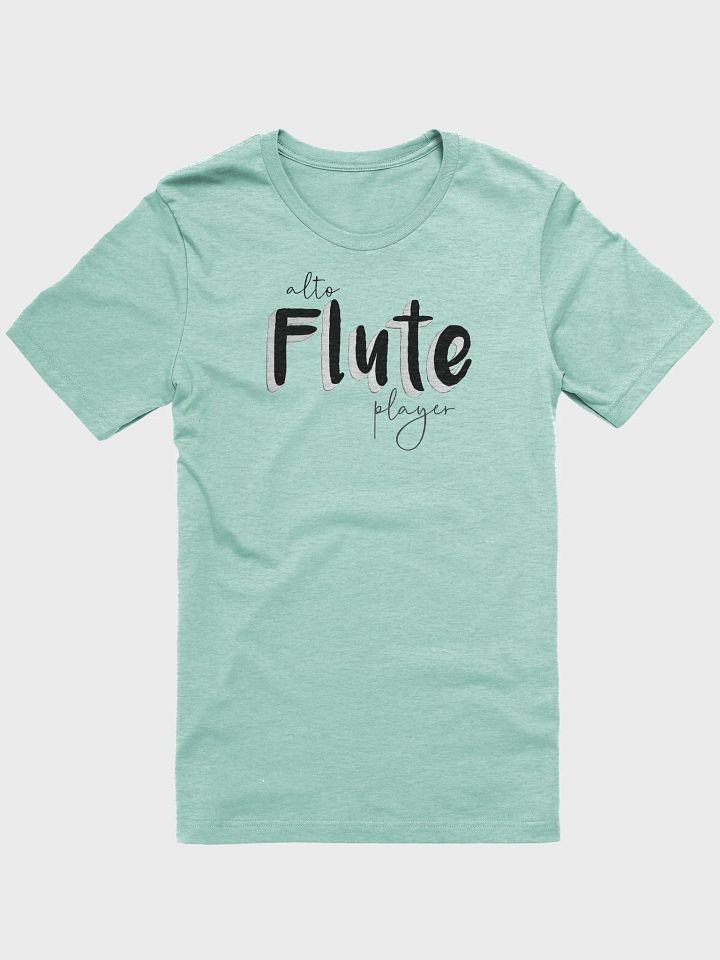 3D Alto Flute Player Typography Tee - Unisex product image (1)