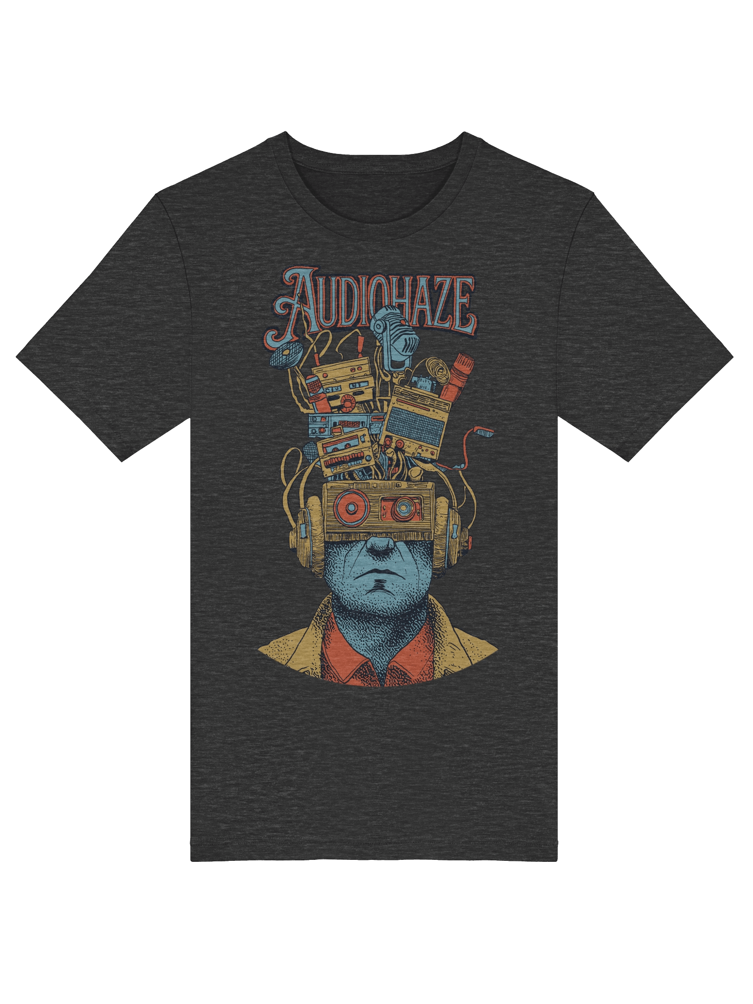 Audio Brain Heather Black T-Shirt product image (5)