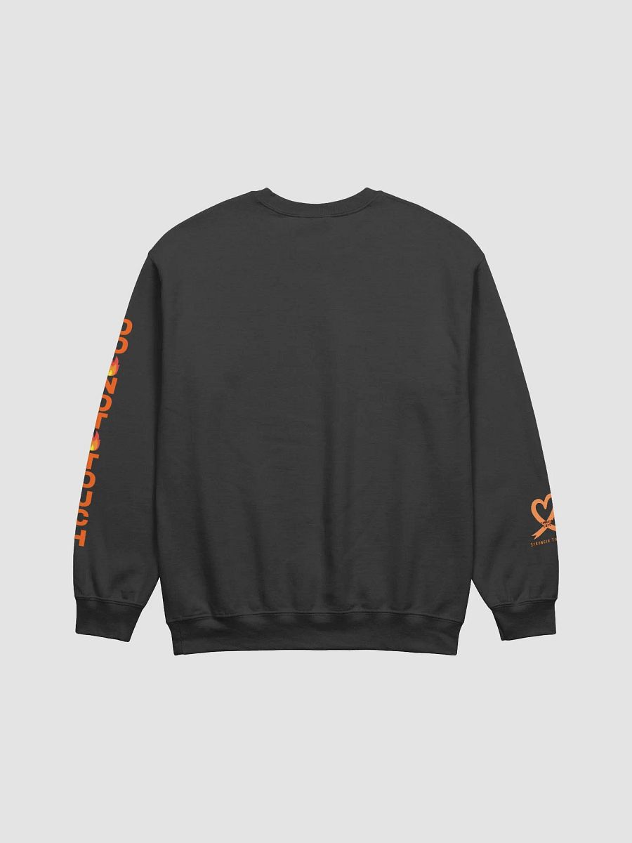 CRPS Warrior Bubble Ribbon Do Not Touch LEFT Arm Crewneck Sweatshirt (Unisex) product image (3)