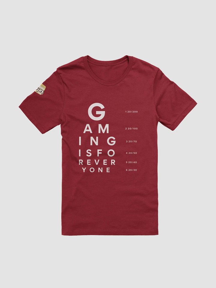 Gaming Is For Everyone - Eye Chart - Bella+Canvas Supersoft T-Shirt product image (1)