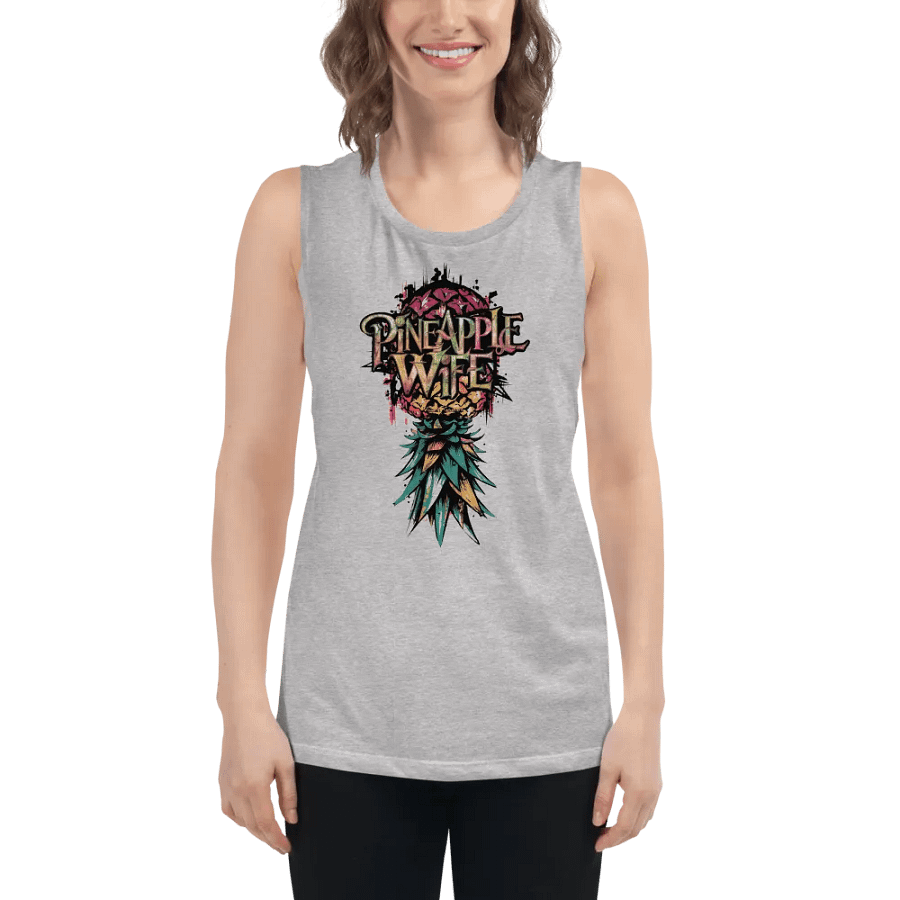 Pineapple Wife Urban Pineapple Flowy Muscle Tank product image (52)