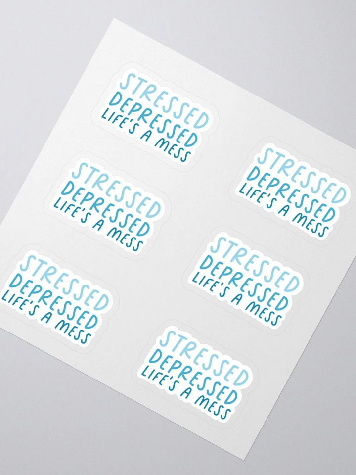 Stressed & Depressed Stricker (MEDIUM Sheet) product image (2)