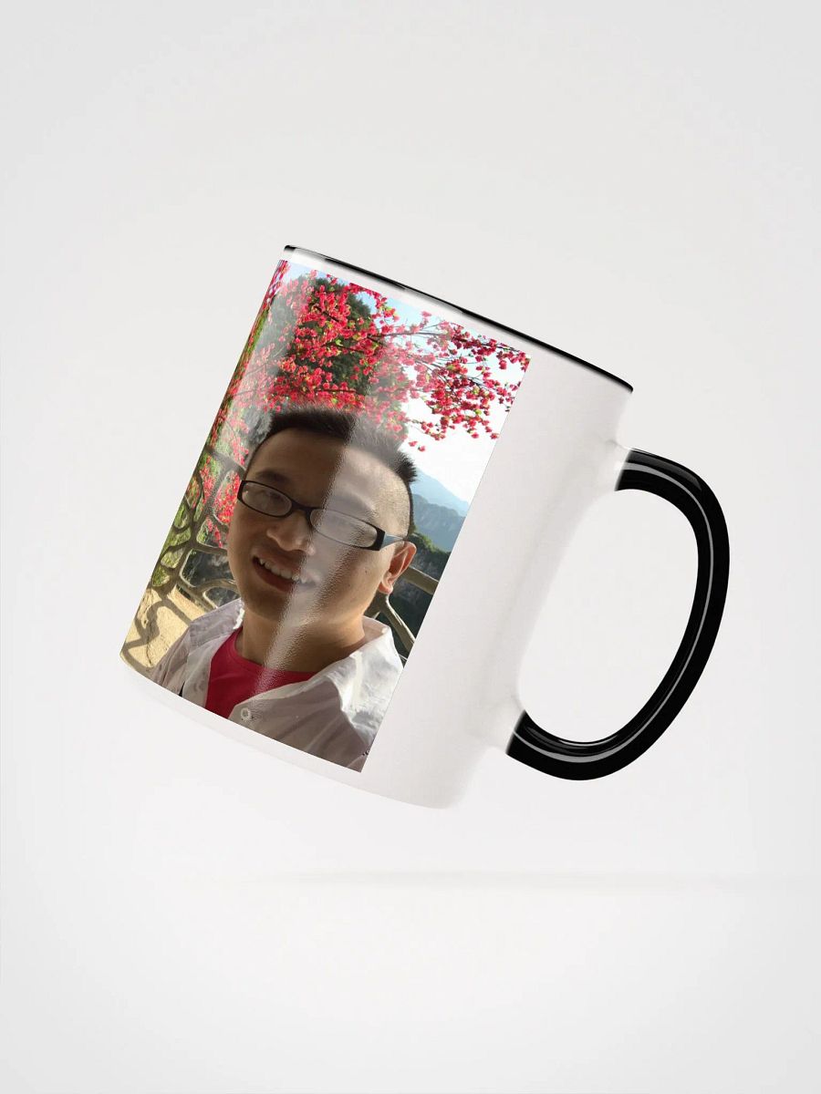 Ceramic Mug with Color Inside: flower and mountain product image (4)