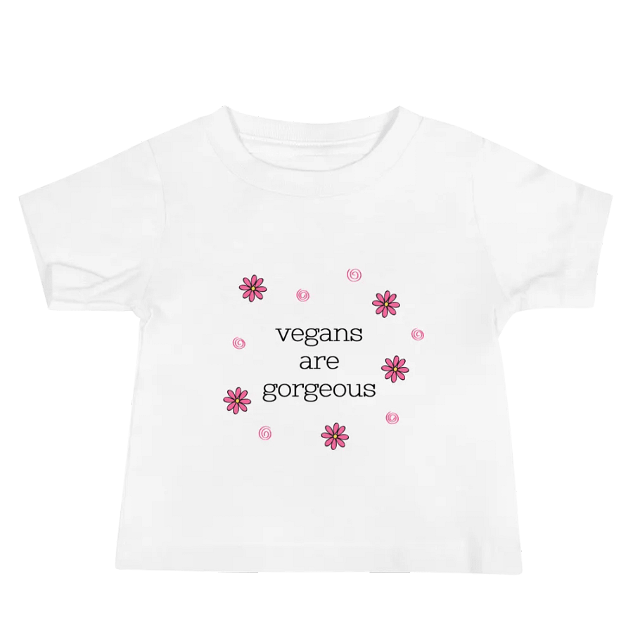 “Vegans Are Gorgeous” White T-Shirt for Kids product image (1)