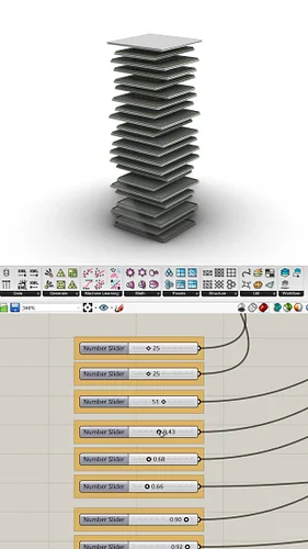 Grasshopper - EX 8 - Scale NU + Random split
.
Create a parametric stair
.
Grasshopper Tutorial Architecture, 3D modeling. Or...