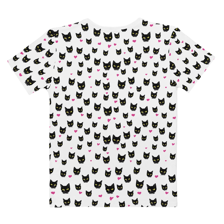 'Black Kitty Dots' Women's Poly Tee product image (1)