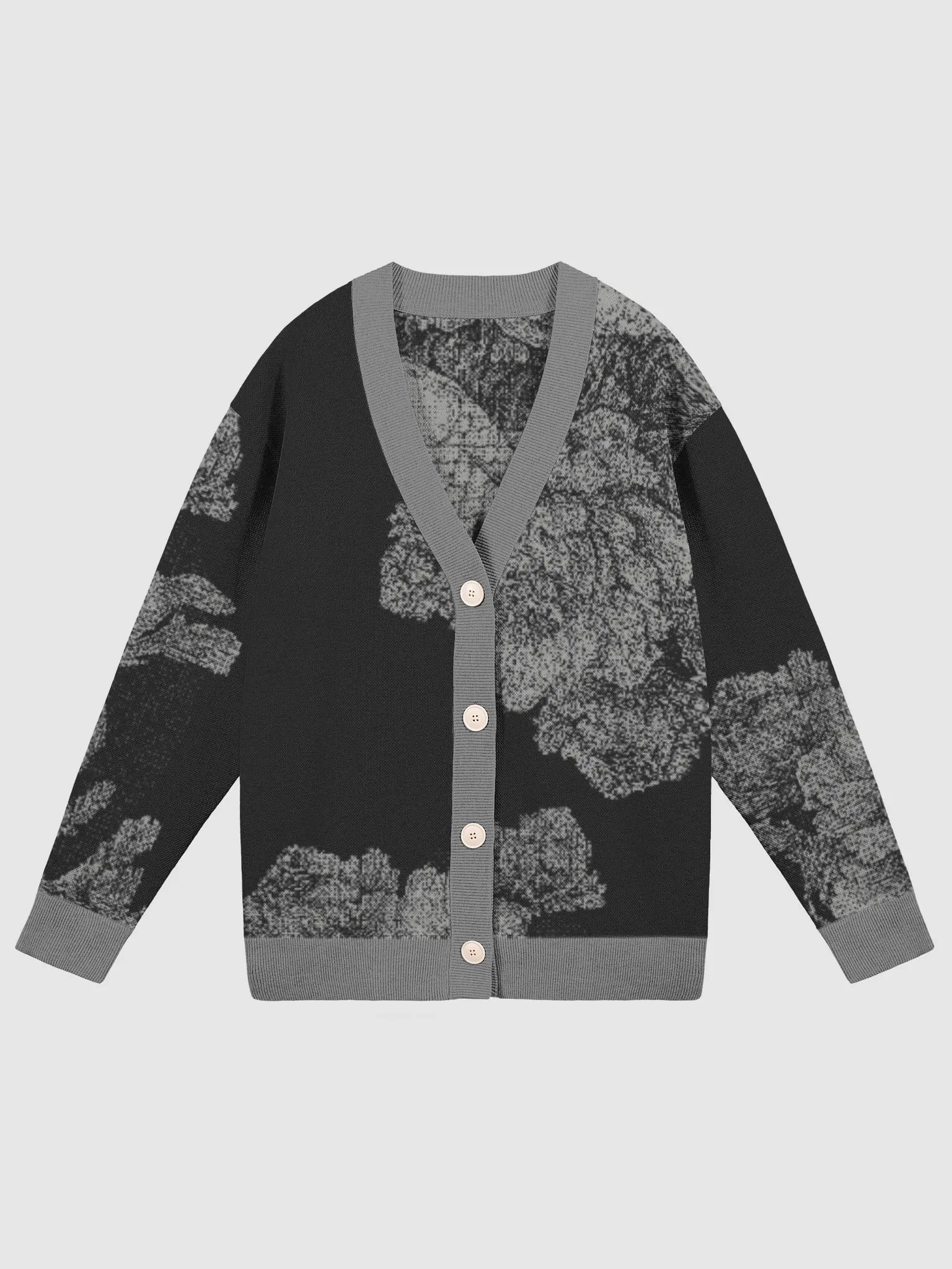 Koi Blossom Jacquard Knit Cardigan product image (1)