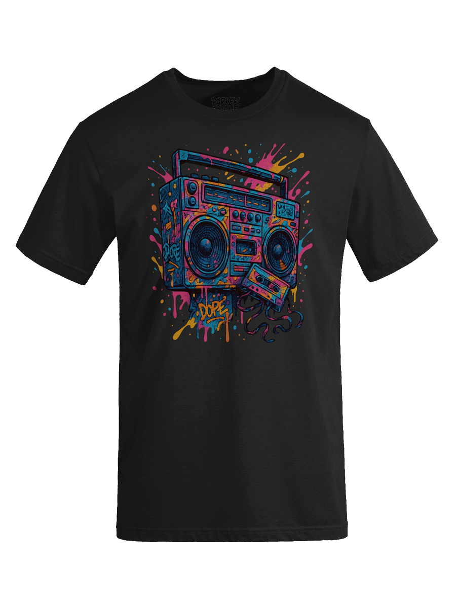 Boombox Blast – Retro Graffiti Sound Waves product image (24)