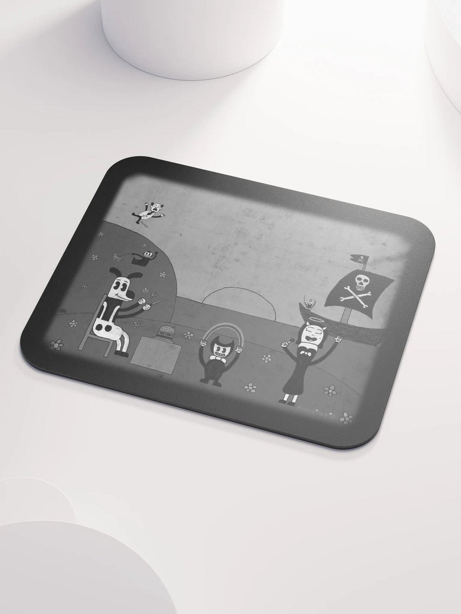 Bendy & Friends Mousepad (Black & White) product image (3)