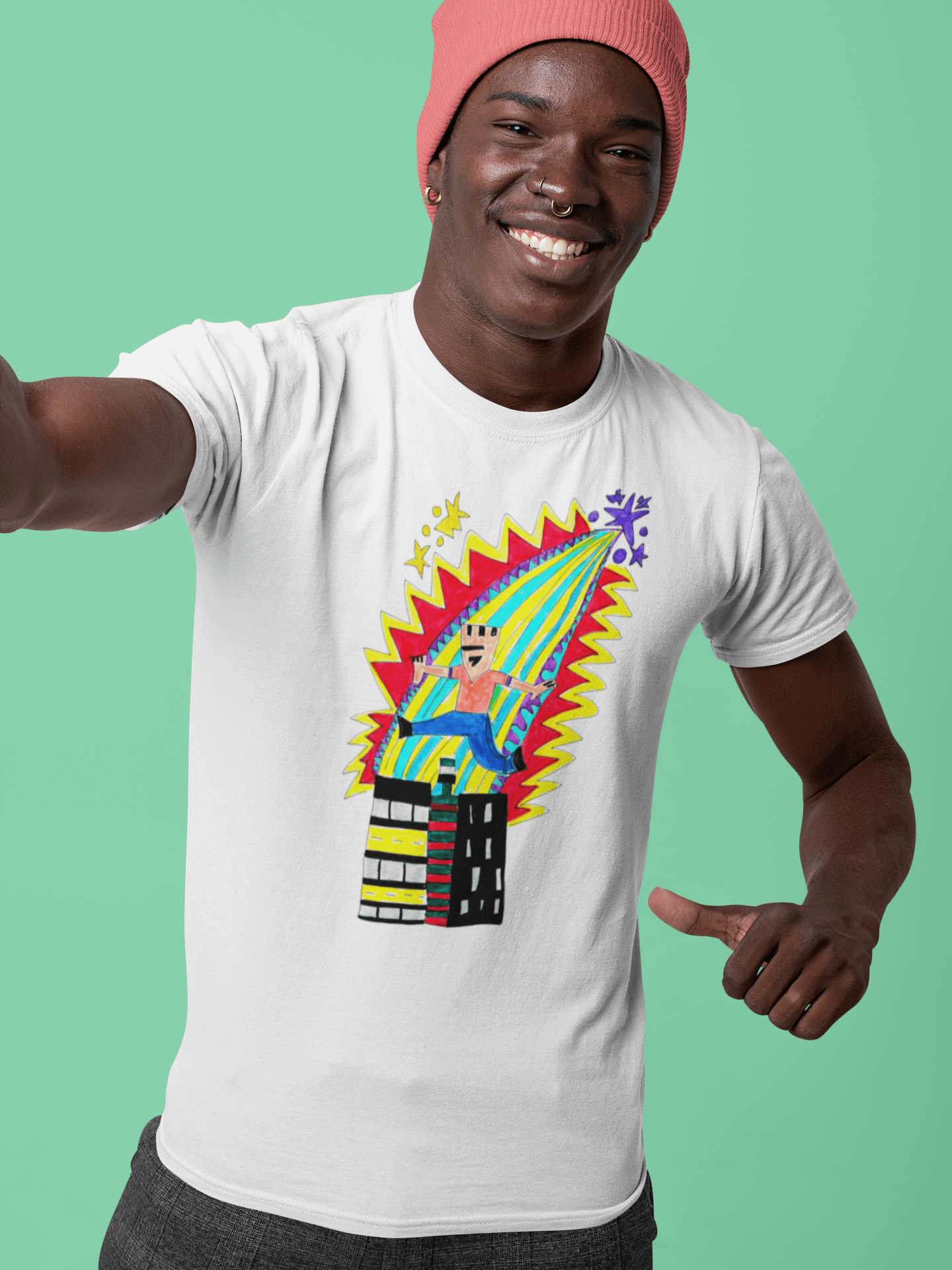 Abstract Leap of Faith Unisex T-Shirt product image (2)