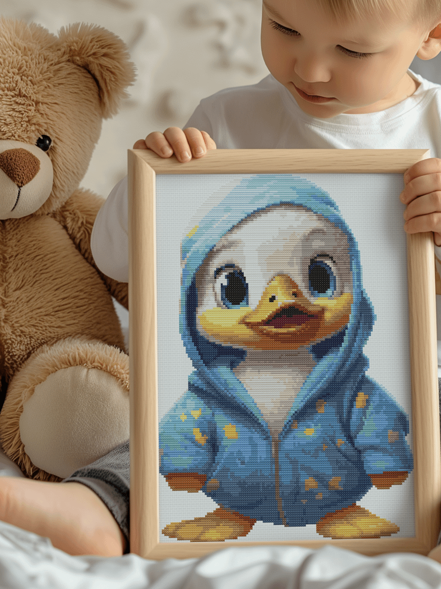 Cozy Quacks Cross Stitch Pattern product image (5)