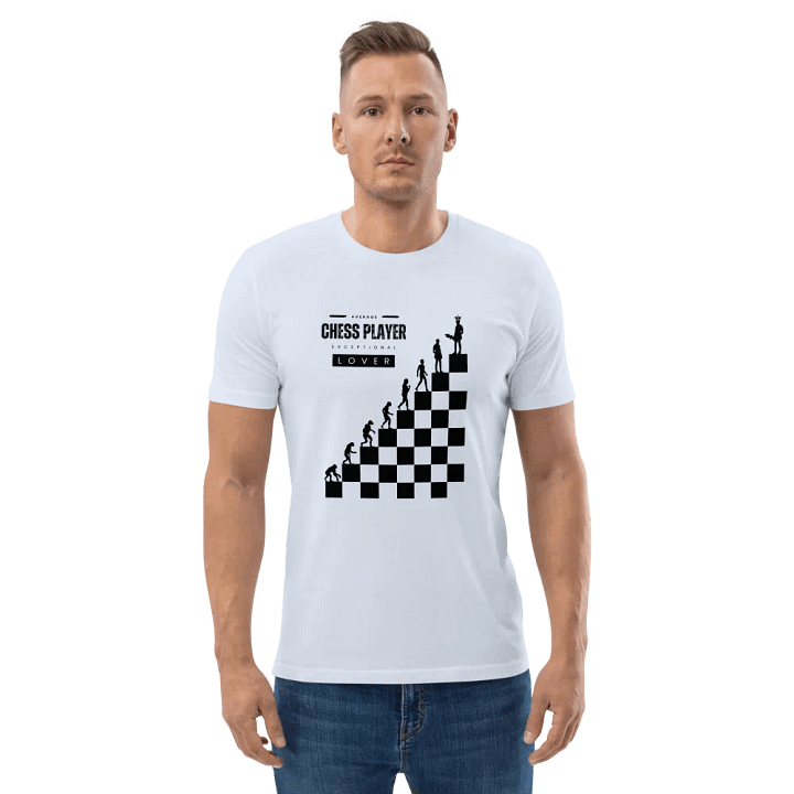 The Evolution of Chess T-Shirt - Light & Slogan Edition product image (2)