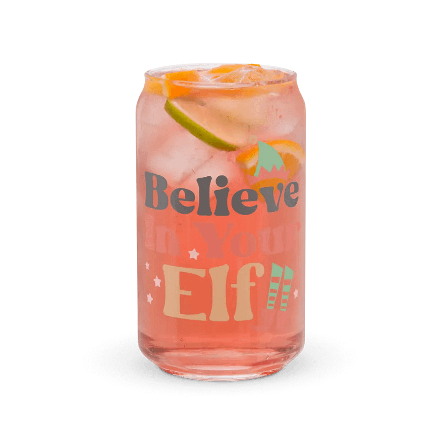 Believe In Your Elf Can-Shaped Glass product image (37)