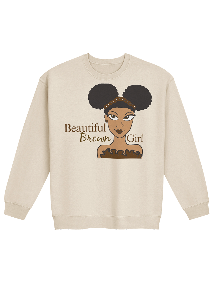 Caramel Beautiful Brown Girl Sweatshirt product image (2)