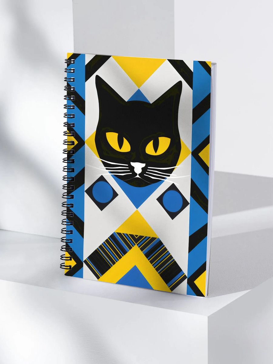 Geometric Cat Dreams Spiral Notebook product image (4)