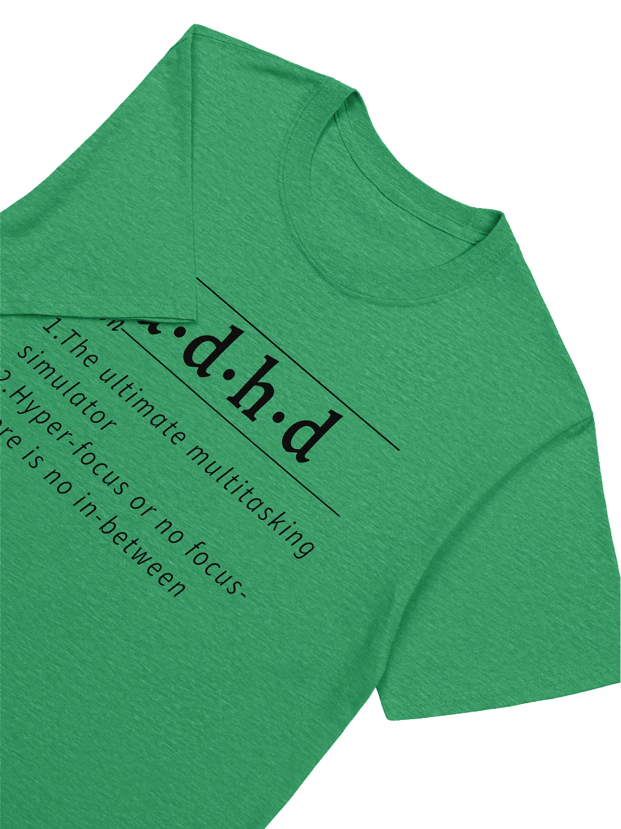 ADHD Definition Unisex Tee blk v1 product image (2)