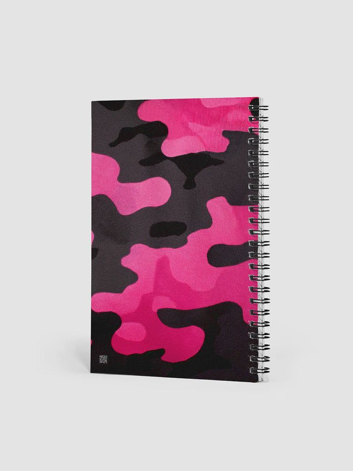 Spiral Notebook black and pink camo product image (2)