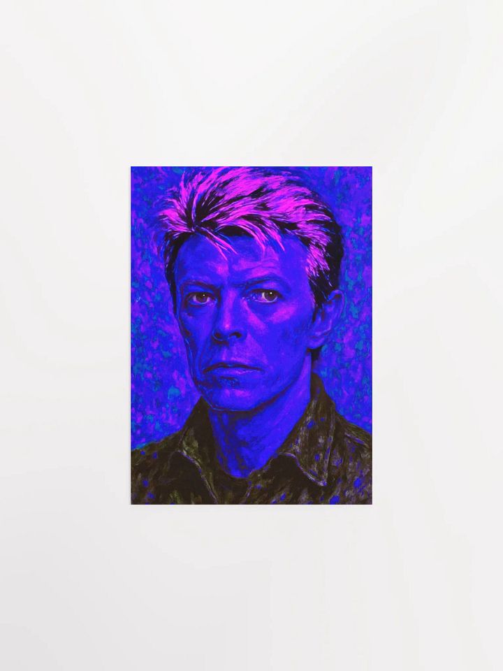 Vibrant Stylized David Bowie Poster product image (6)