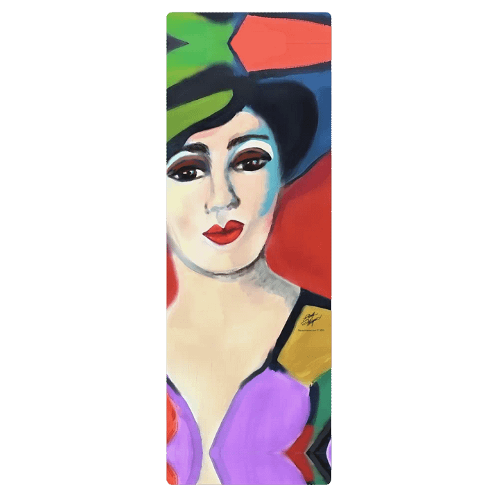 Donna with Hat Yoga Mat product image (1)
