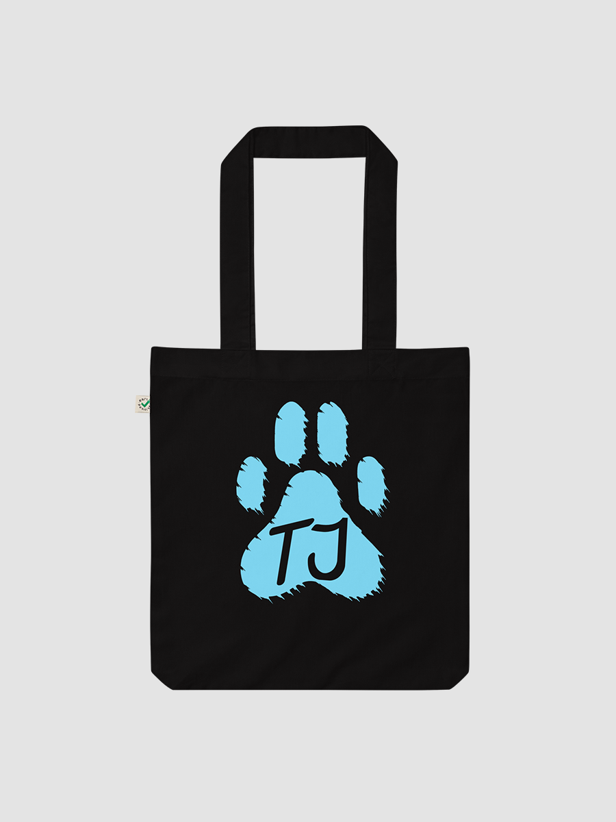 TJ Paw Organic Fashion Tote Bag (blue detail) product image (1)