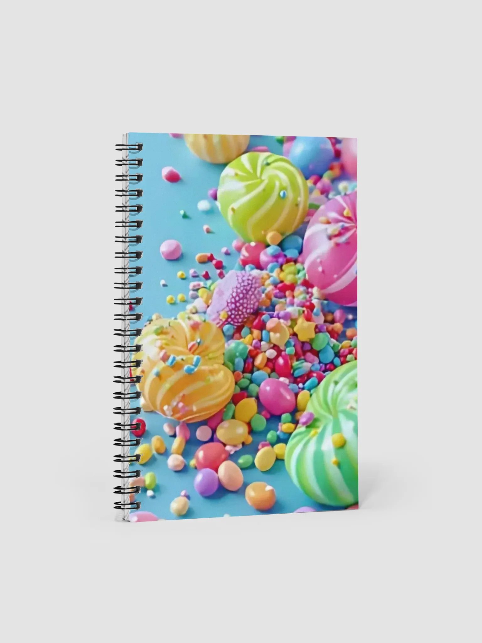 colourfull sweets sprinkles notebook design product image (1)