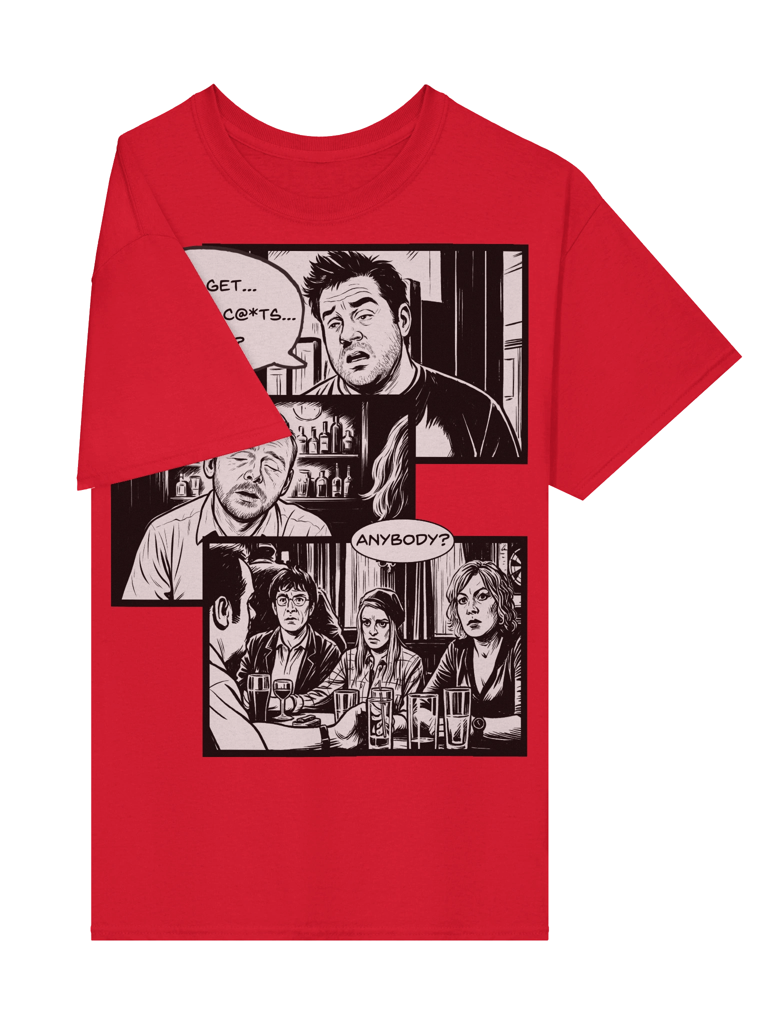 Shaun Of The Dead inspired Can I Get Any Of You A Drink Scene T-Shirt product image (52)