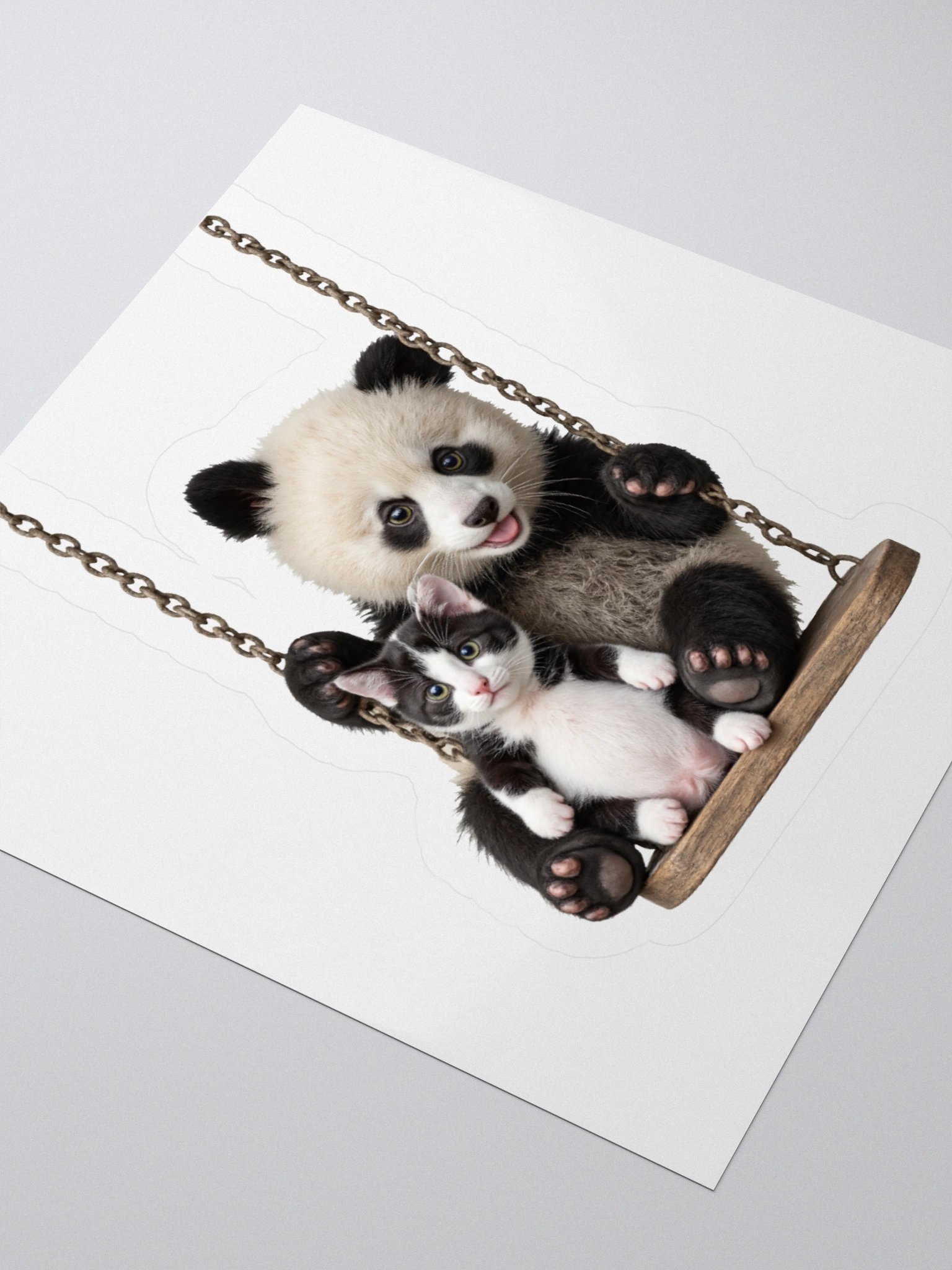 Panda and Kitten Swing Adventure Stickers product image (7)