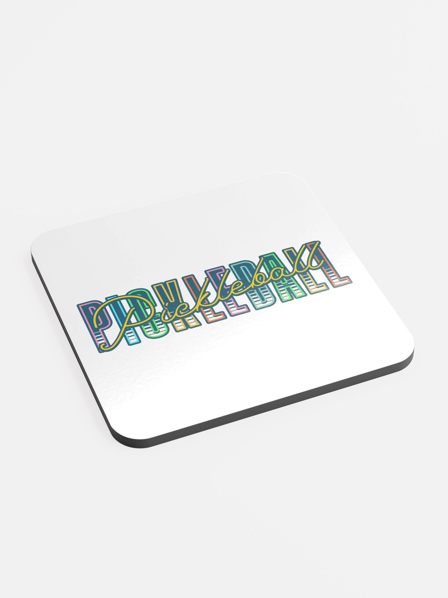 Pickleball Pickleball Vibrant Typography Coaster product image (3)