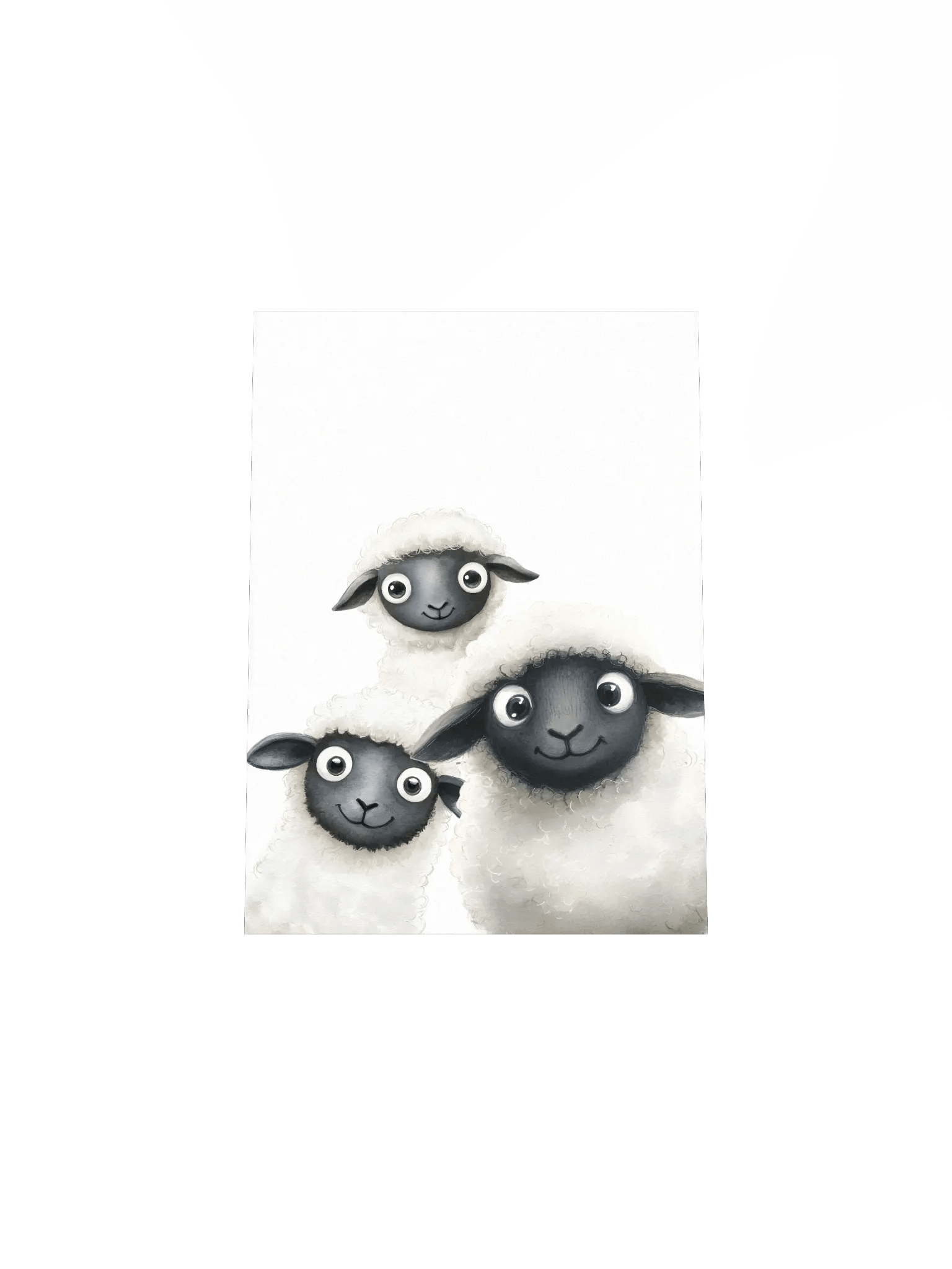 Quirky Trio Sheep, Farm Nursery Print product image (5)