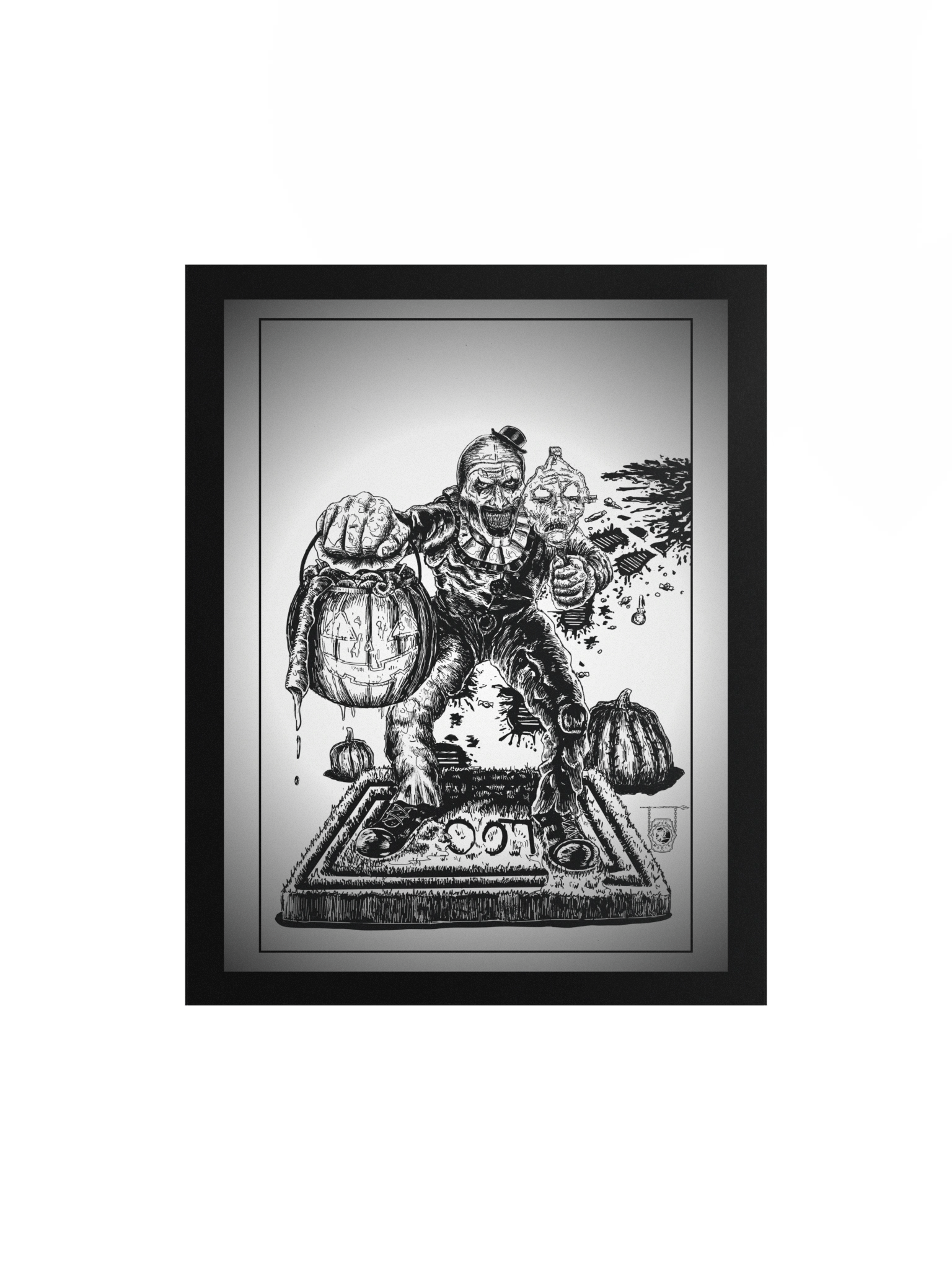 Trick or Treat with Art the Clown- Poster Print (Clean Version) product image (2)