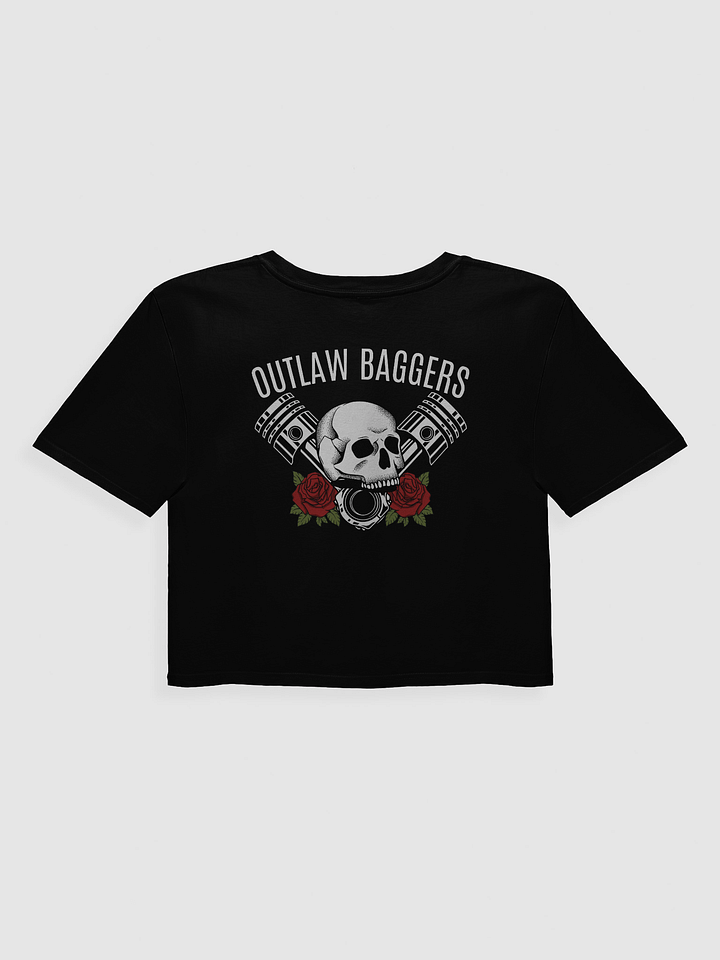 Outlaw Baggers Rose Crop Top Tee product image (2)