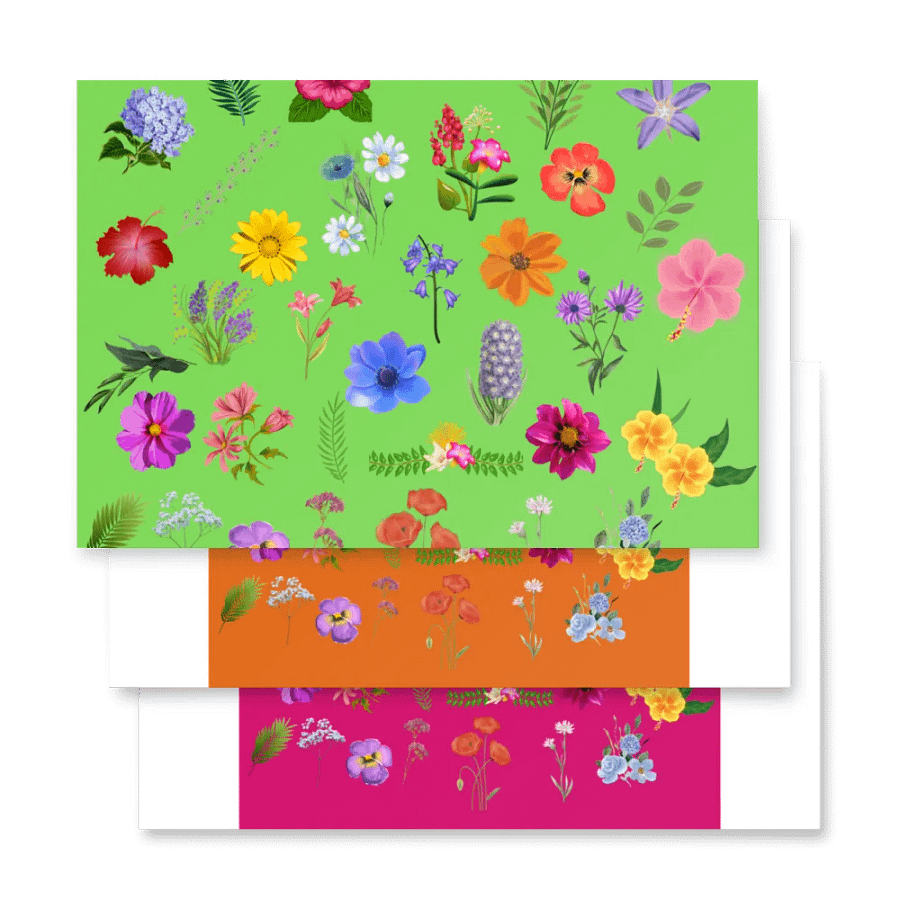 Floral Kaleidoscope Wrapping Paper Set product image (4)