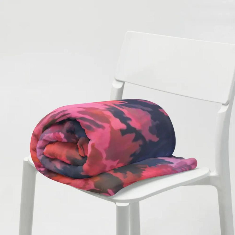 Pink Camo Throw Blanket product image (19)
