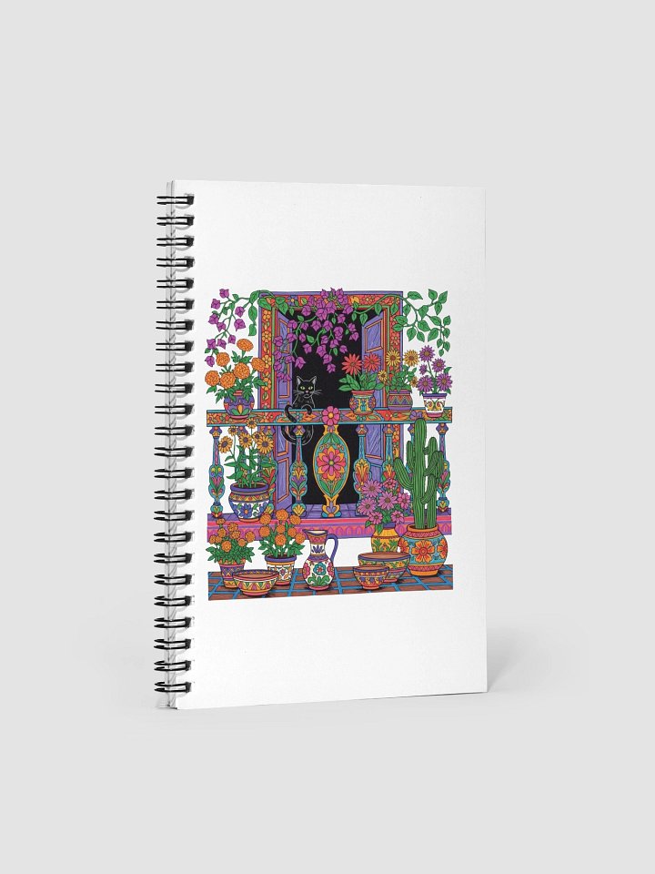 Whimsical Window Garden Spiral Notebook product image (1)