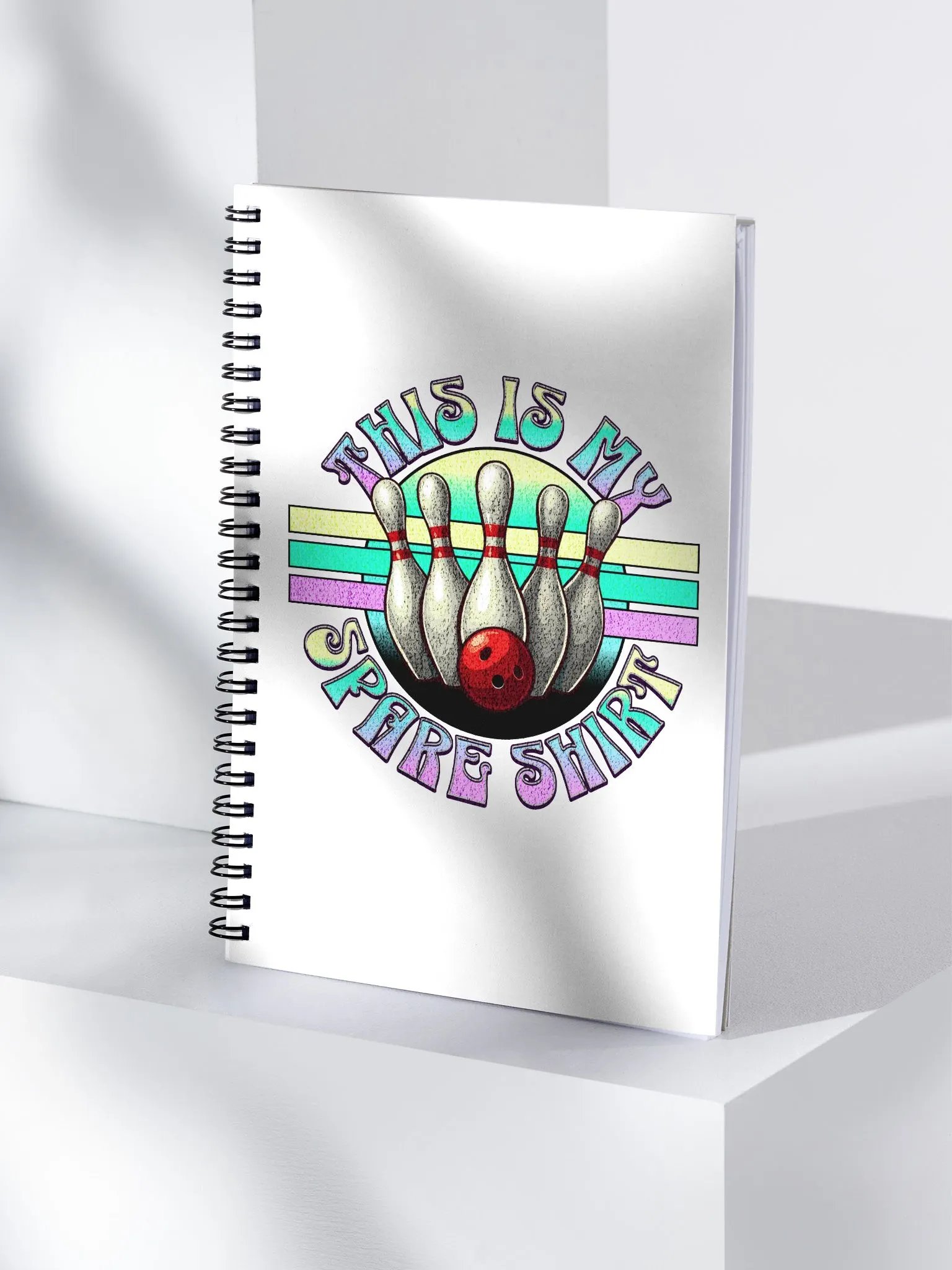 This Is My Spare Shirt Bowling Strike Spiral Notebook product image (1)