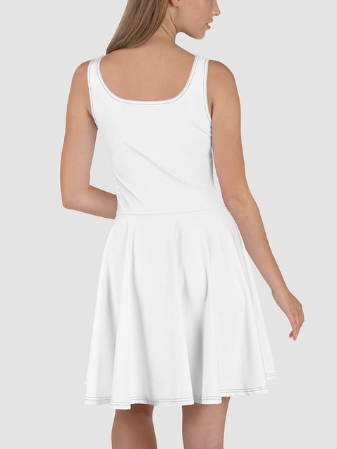Photo showing All-Over Print Skater Dress