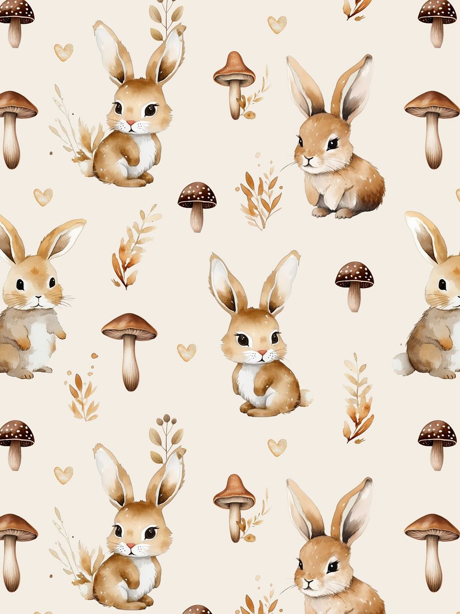 Cute Bunny - Seamless Pattern product image (1)