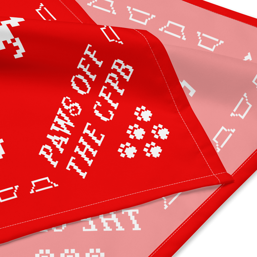 Paws off the CFPB Bandana (Red) product image (2)