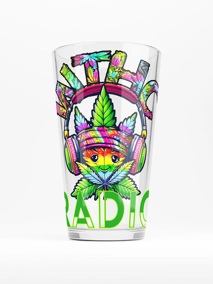 Da Groovy Cannabis Radio Shaker Pint Glass product image (1)