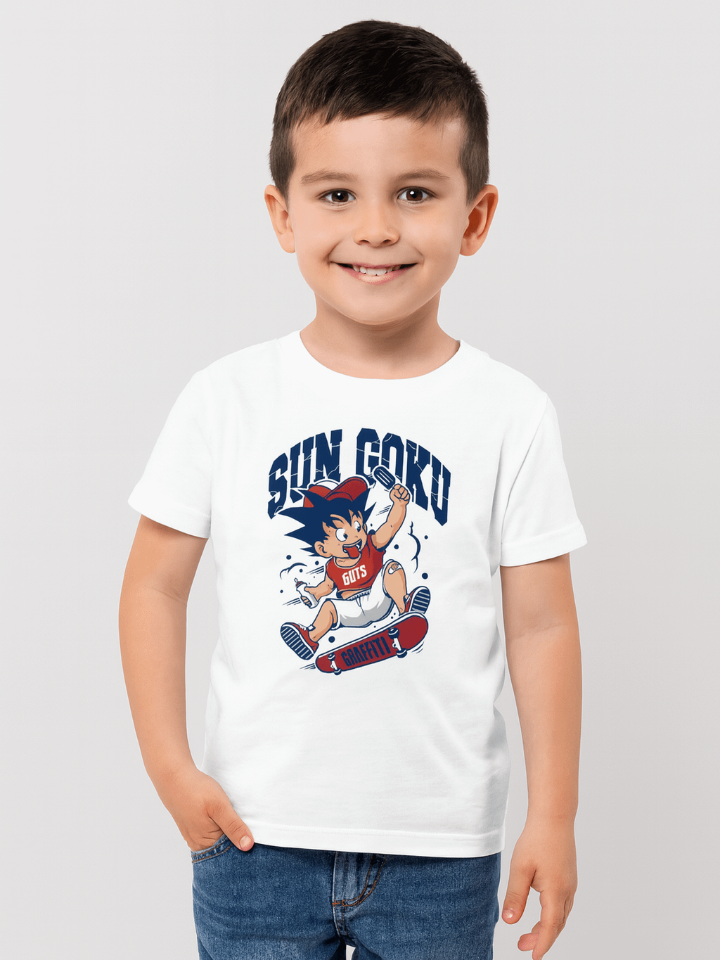 Sun Goku Skateboard Youth T-Shirt product image (1)