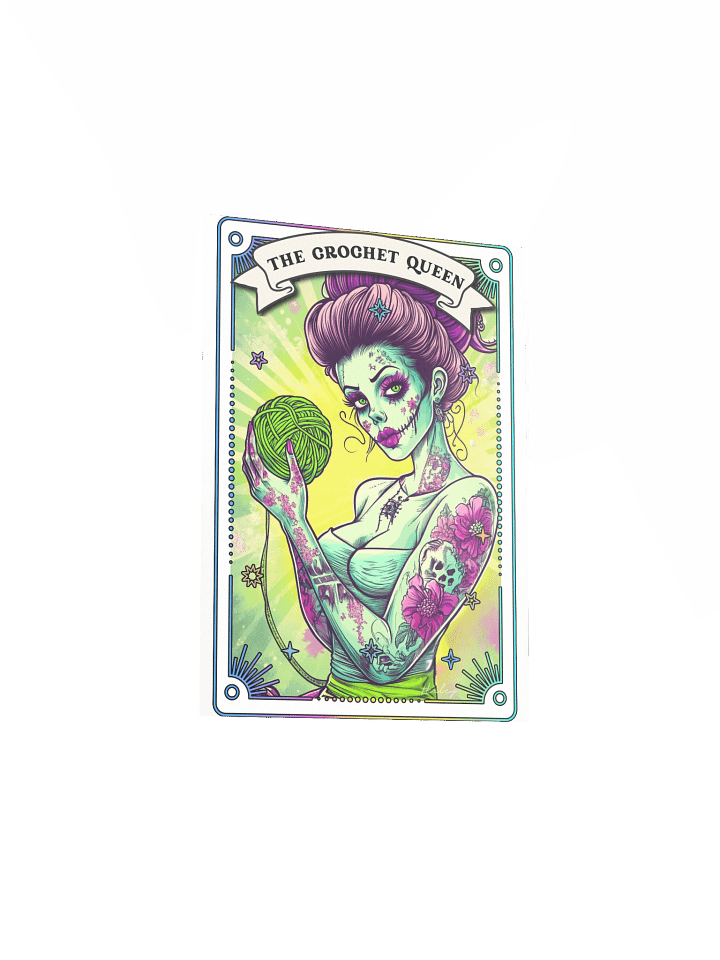 Zombabes: The Crochet Queen Matte Art Print product image (1)