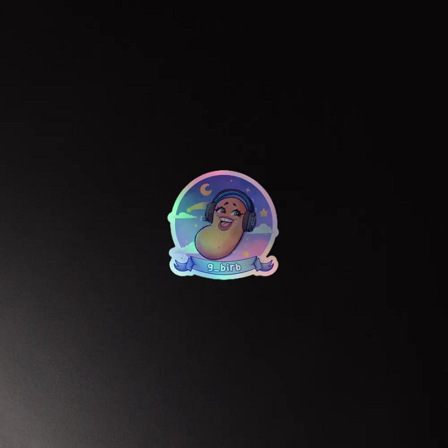holographic logo sticker product image (4)