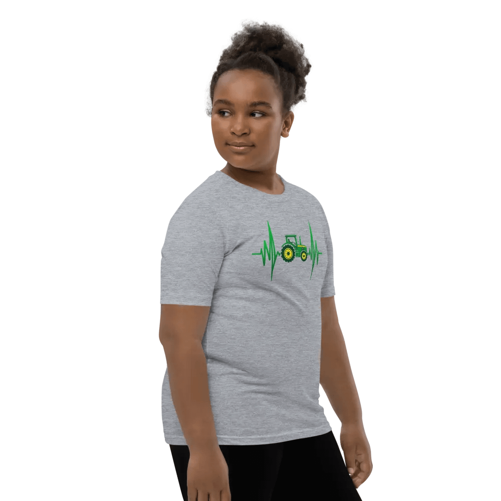 Tractor Heartbeat Youth T-Shirt product image (12)
